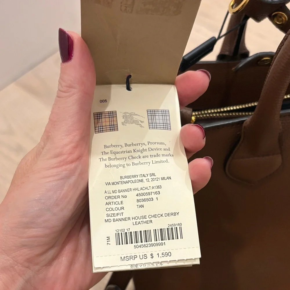 Burberry Tan Leather bag - Picture 4 of 6